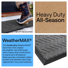 GORILLA GRIP WeatherMAX top shows stain and fade resistance for long-lasting color.