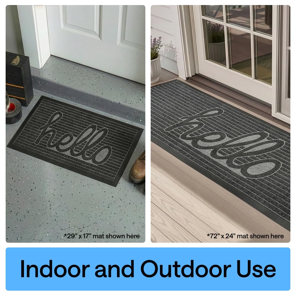 GORILLA GRIP WeatherMAX durable doormat ready for high-traffic entrances.