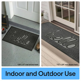 GORILLA GRIP WeatherMAX durable doormat ready for high-traffic entrances.