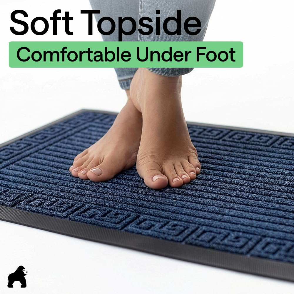 GORILLA GRIP weatherproof mat ideal for indoor and outdoor spaces.