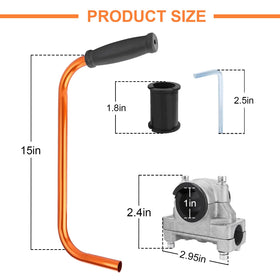 GOROBU installation kit with bracket clamp simplifies tool-free assembly.