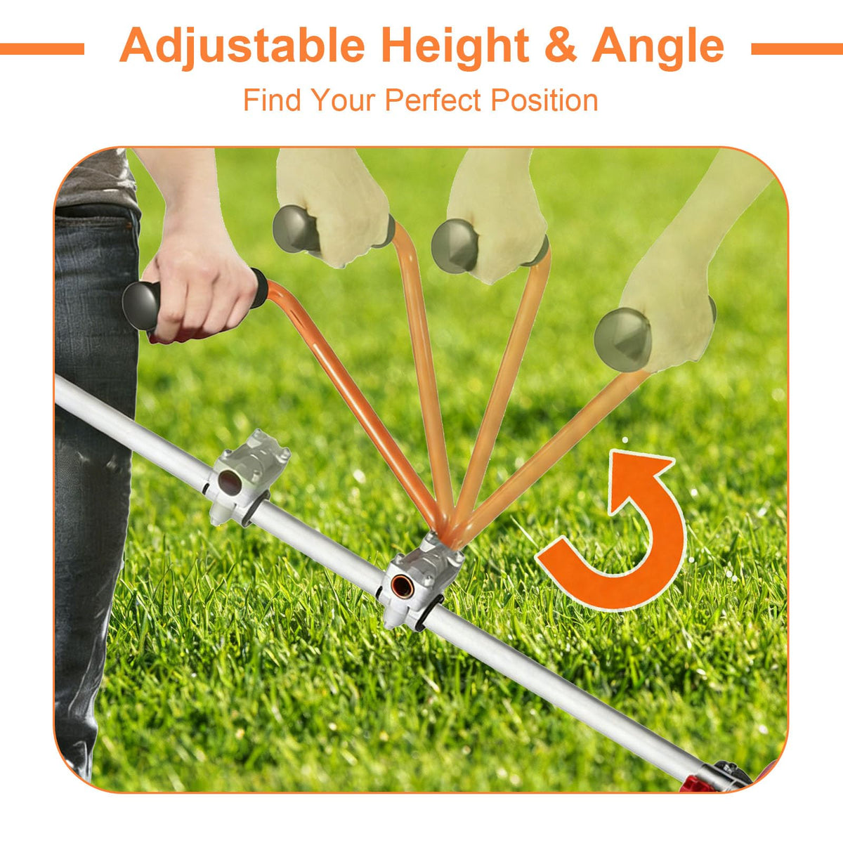 GOROBU orange aluminum tubing enhances durability and visibility in yardwork.