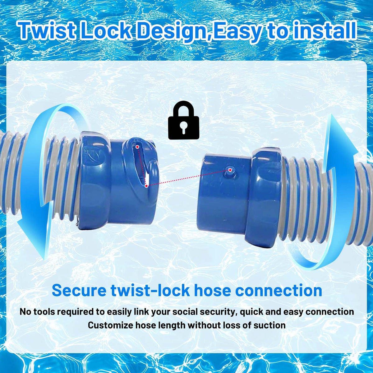 GOROBU hose inner diameters optimize water flow for better suction.