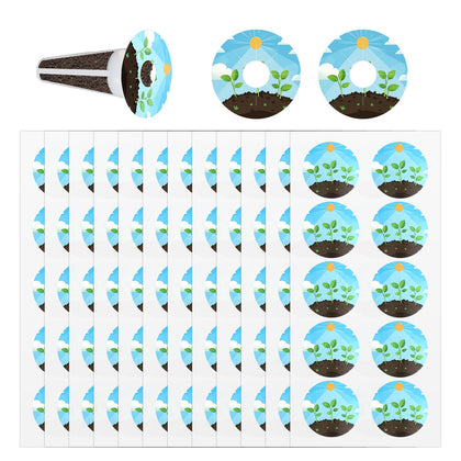 Gosknor 120pcs plant grow stickers set for organized hydroponic labeling