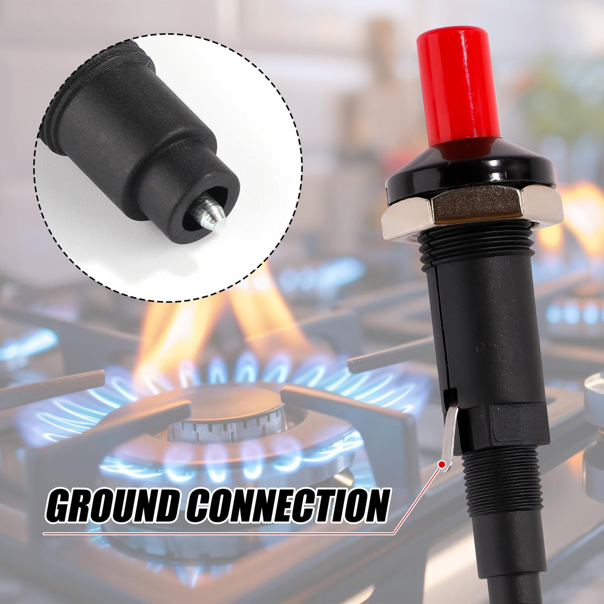 Gosknor ceramic-metal igniter body designed for durability