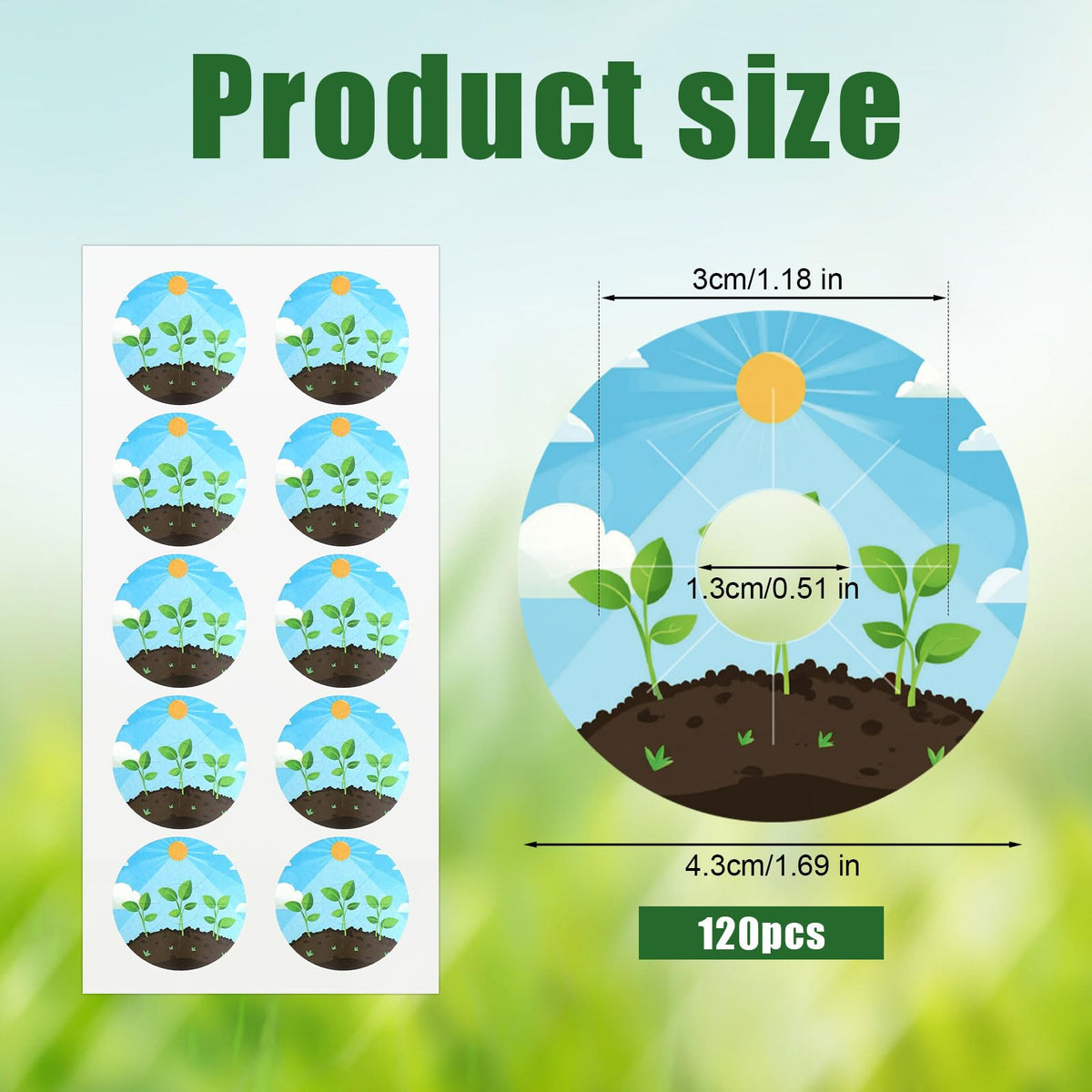 Gosknor hydroponic labels 4-3cm clearly mark baskets