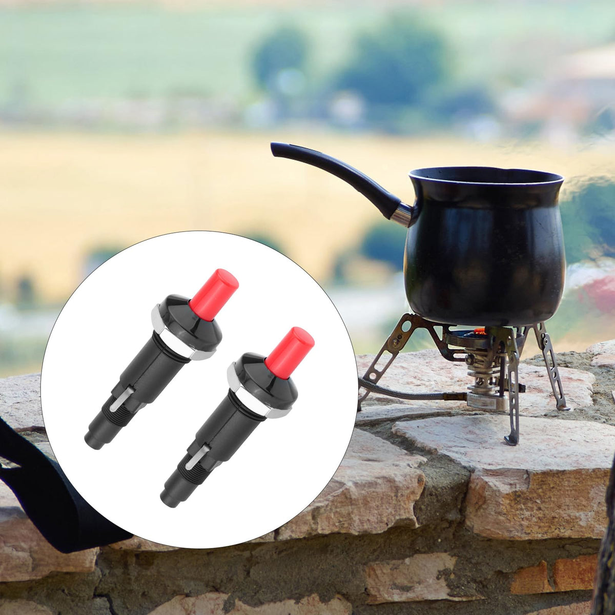 Gosknor piezo igniter compatible with LPG and NG gas systems.