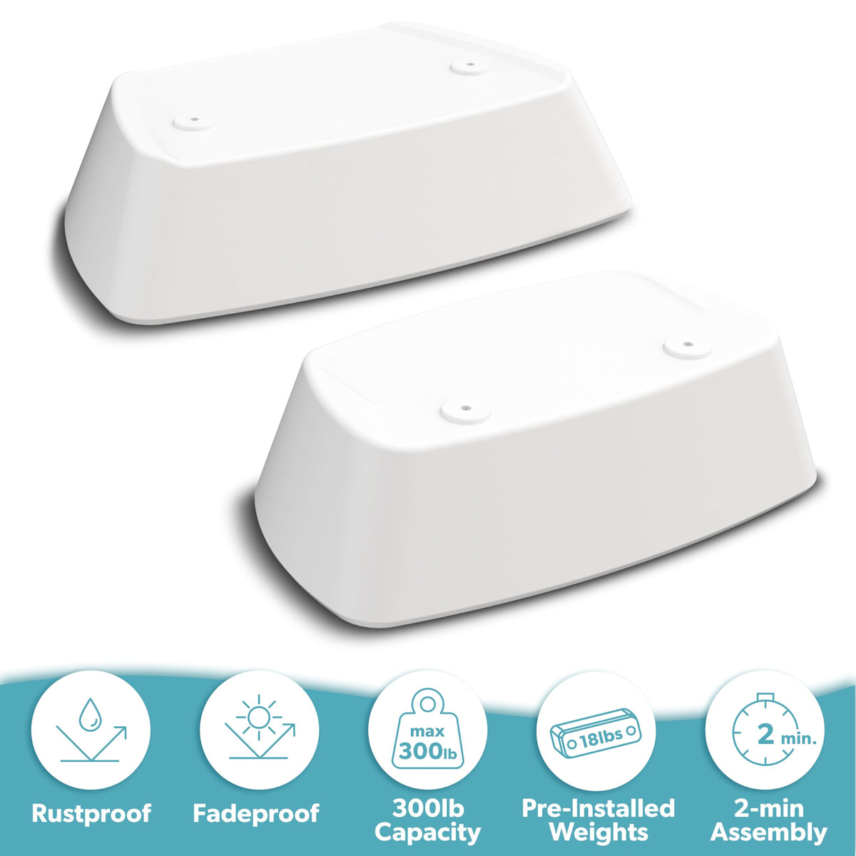 GoSports Coast Modern Riser Kit installs in two minutes.