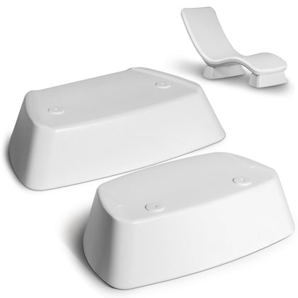 GoSports Coast Modern Riser Kit elevates the pool lounge for easier access.