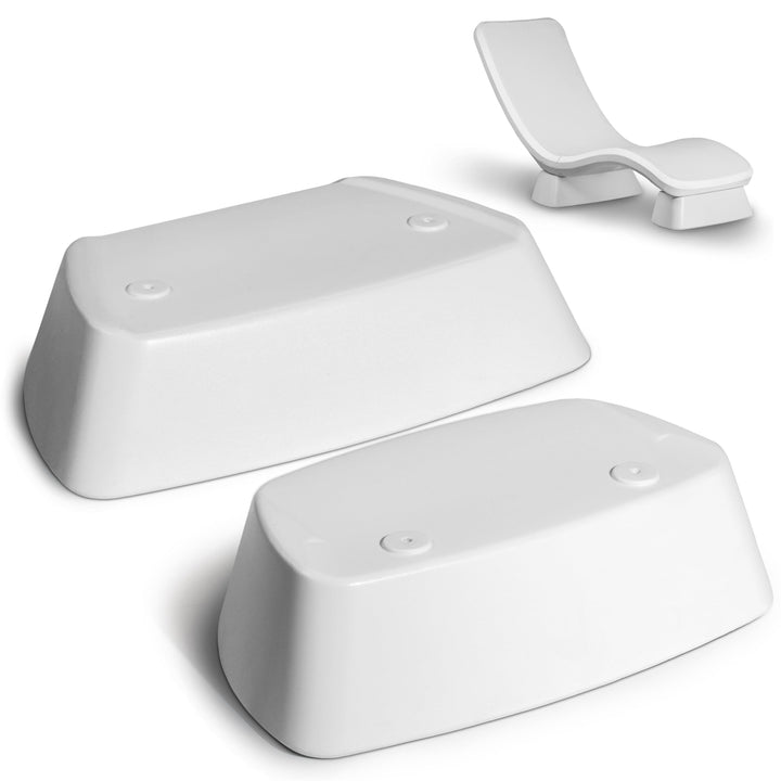 GoSports Coast Modern Riser Kit elevates the pool lounge for easier access.