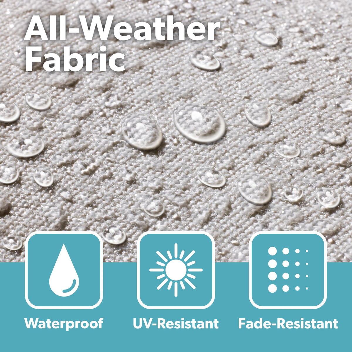 GoSports Coast Modern weatherproof fabric resists sun and fading