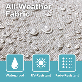 GoSports Coast Modern weatherproof fabric resists sun and fading