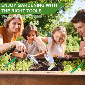 Effortless one-handed planting with the Gostur hand tool set.