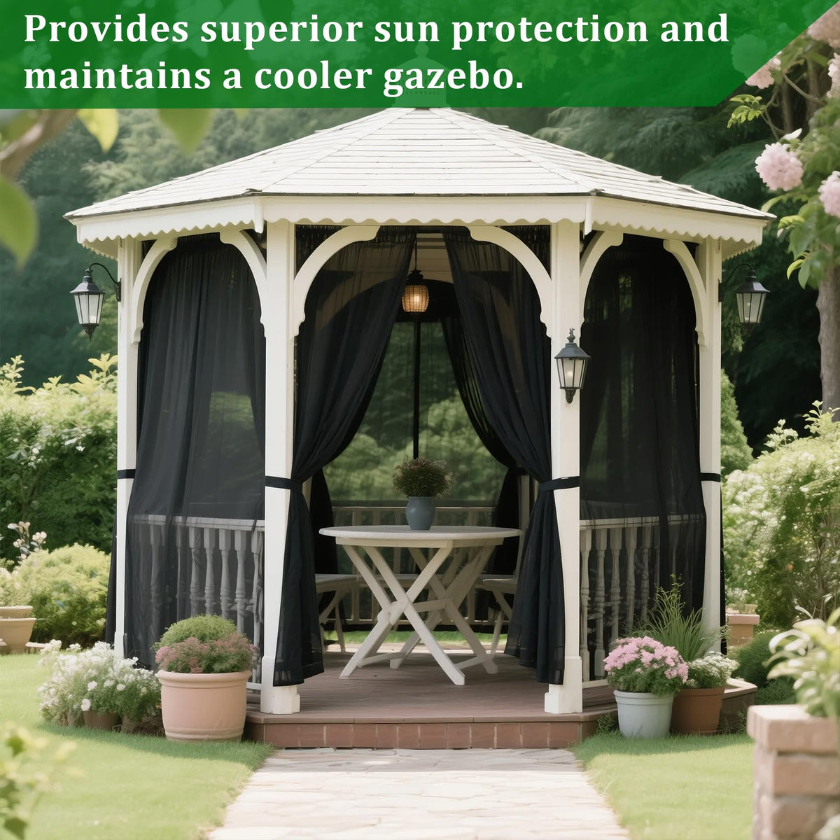 Gotorido mosquito netting cut-to-fit for custom shapes and spaces.