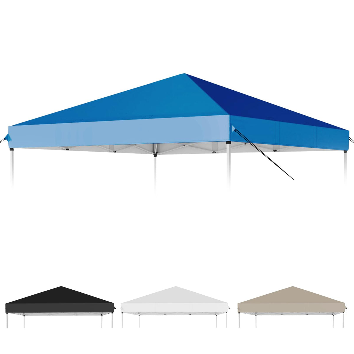GOTRUTH 10x10 blue canopy top replacement for straight-leg frames
