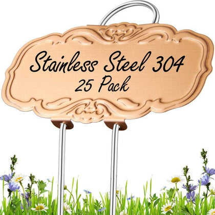 Gottinfurt Gold Rose arch plant label for stylish garden organization.