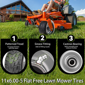 GOUEN tread pattern provides grip on wet and uneven terrain.