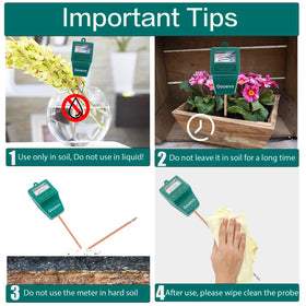 Gouevn large-pot plant moisture meter for outdoor or indoor use