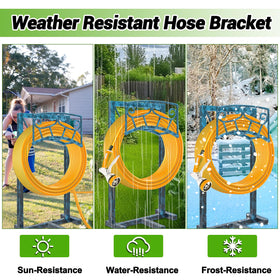 Gouisalin detachable freestanding hose caddy for flexible placement.