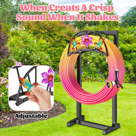 Gouisalin detachable freestanding hose caddy for easy relocation and winter storage
