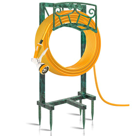Gouisalin garden hose holder base anchors secure footing for stability.