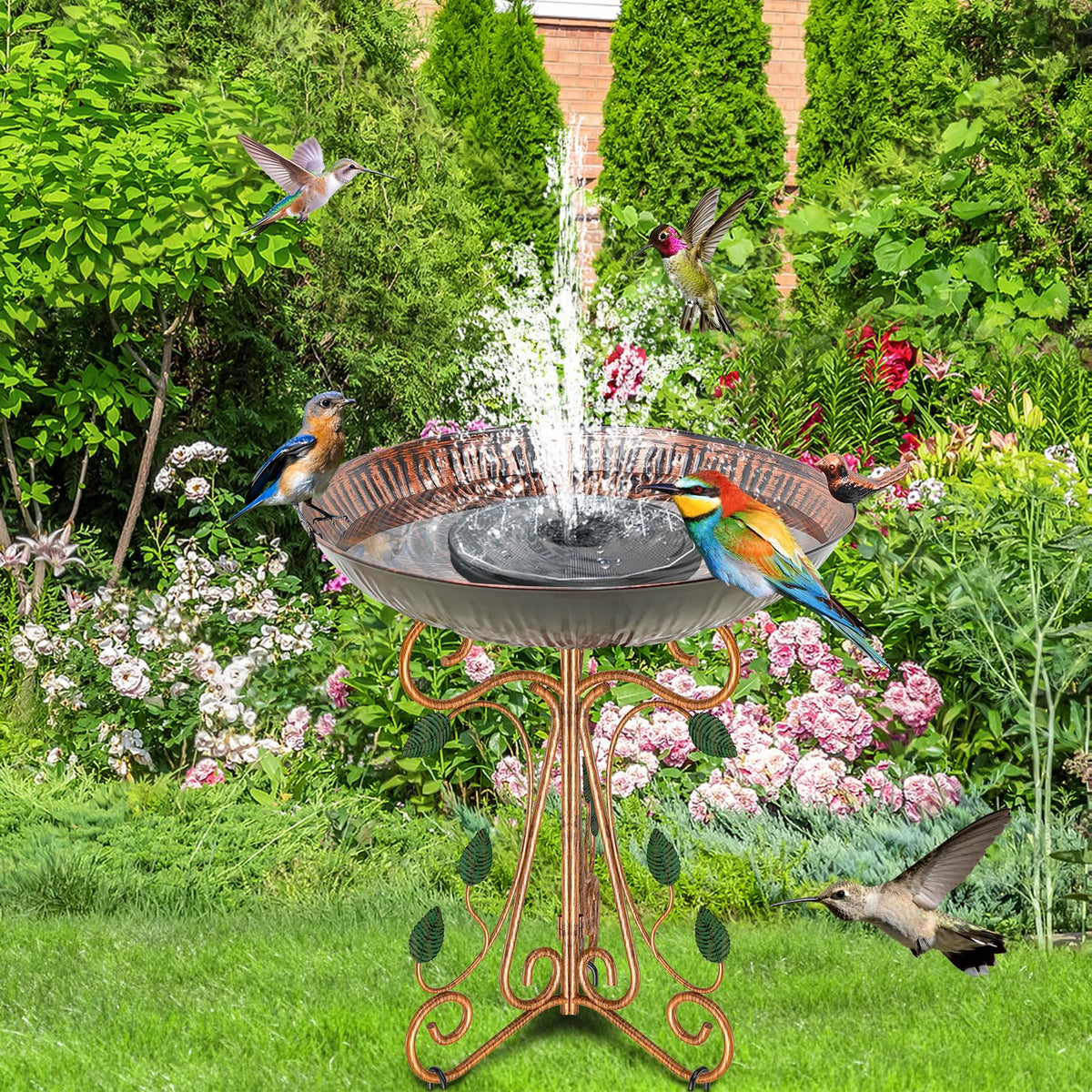 Gouisalin removable basin enables easy water or seed feeding.