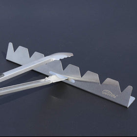 Goutime 1-35 inch wide kebab rack provides stable alignment on grills