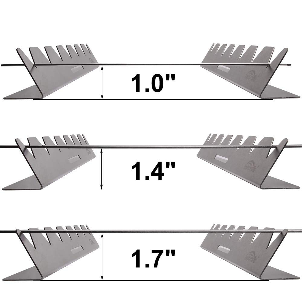 Goutime 14-8 inch length kebab rack suitable for standard grates