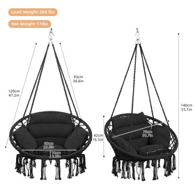Goutime hammock chair suited for indoor and outdoor lounging.