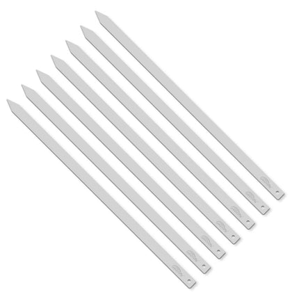 GOUTIME kabob skewers 27-inch flat stainless steel for even grilling and easy turning