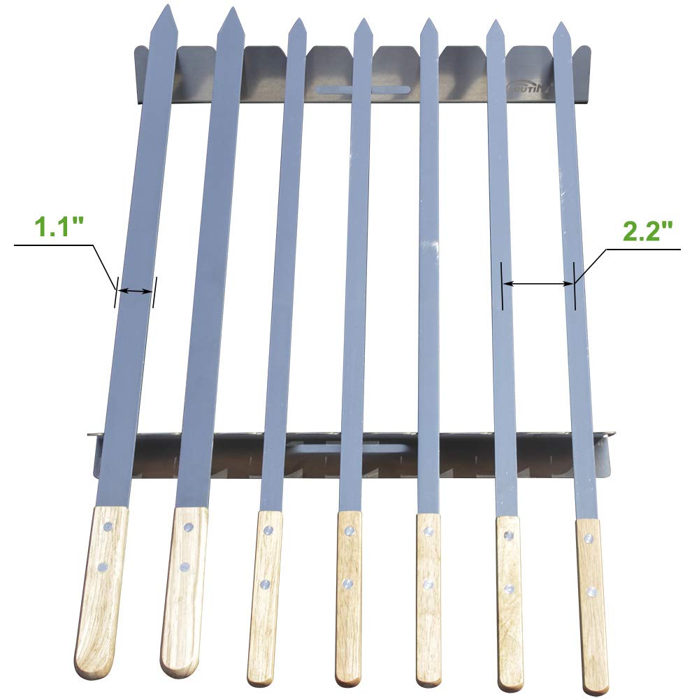 Goutime stackable kebab rack saving storage space
