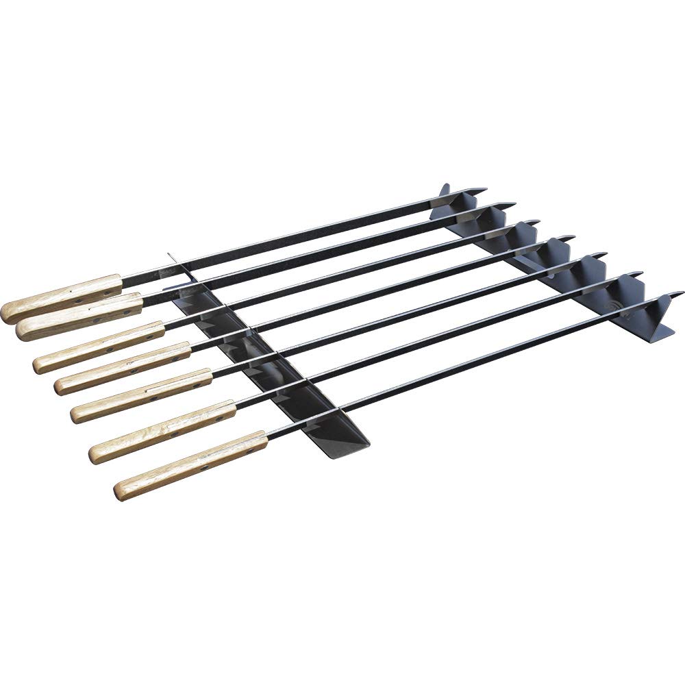 Goutime shish kebab rack stainless and easy to clean for repeated use