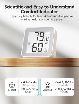 GoveeLife long-lasting battery up to one year keeps monitoring going.