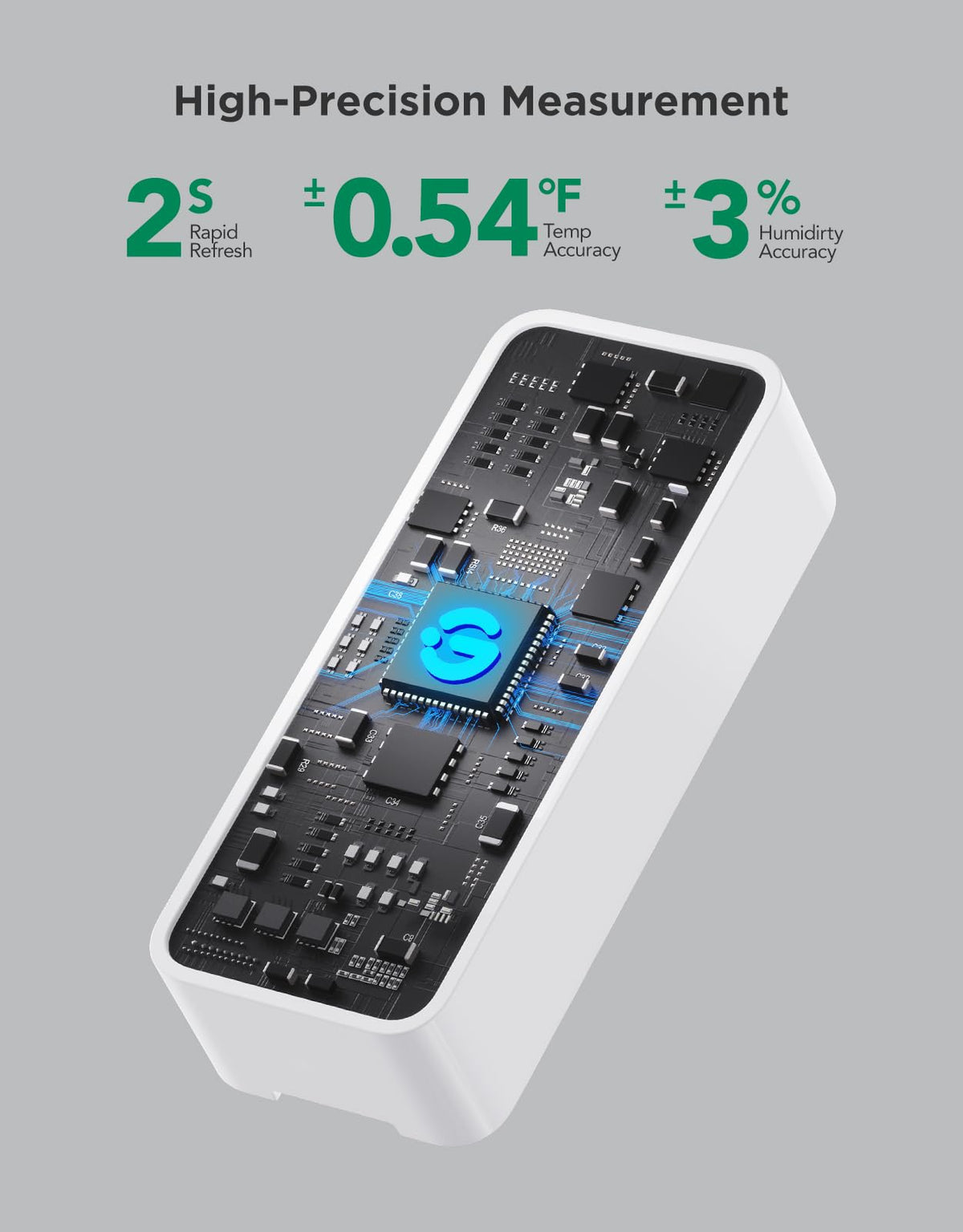 GoveeLife H5110 display showing precise temperature and humidity readings