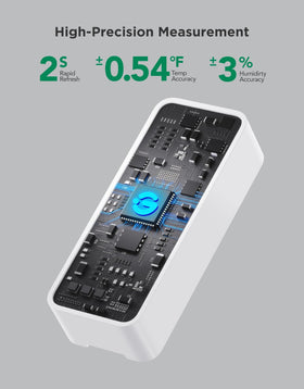 GoveeLife H5110 display showing precise temperature and humidity readings