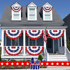 Govetom garden flag bunting for yard decor, eye-catching and weather-resistant.