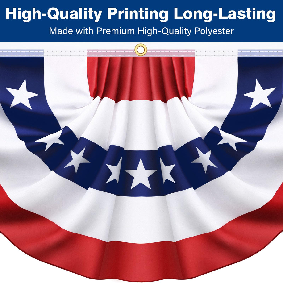 Govetom porch banner bunting for outdoor celebrations, easy hanging with grommets.