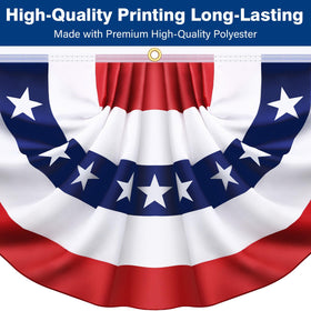 Govetom porch banner bunting for outdoor celebrations, easy hanging with grommets.