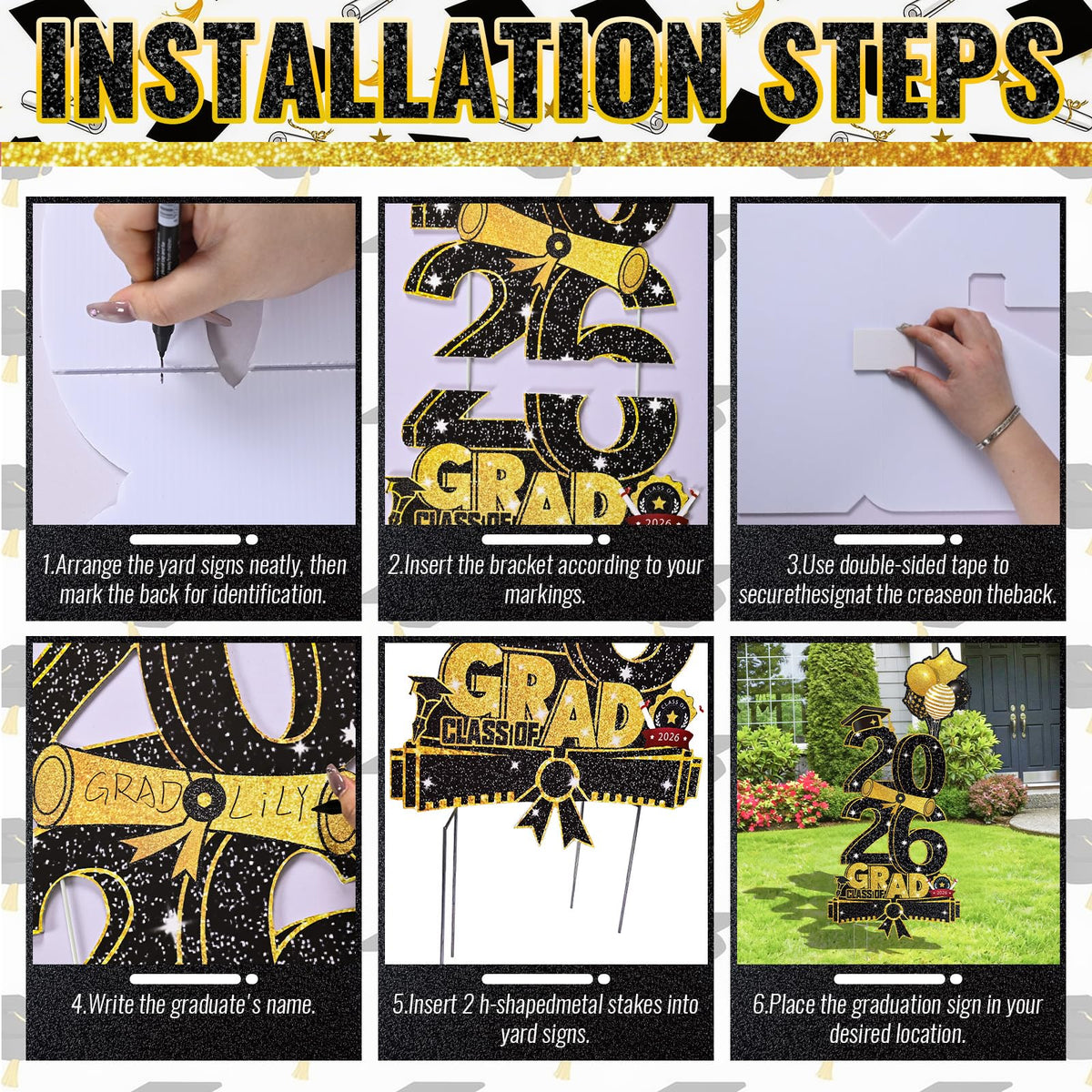 Govpy 2026 black and gold design creates a festive graduation mood.