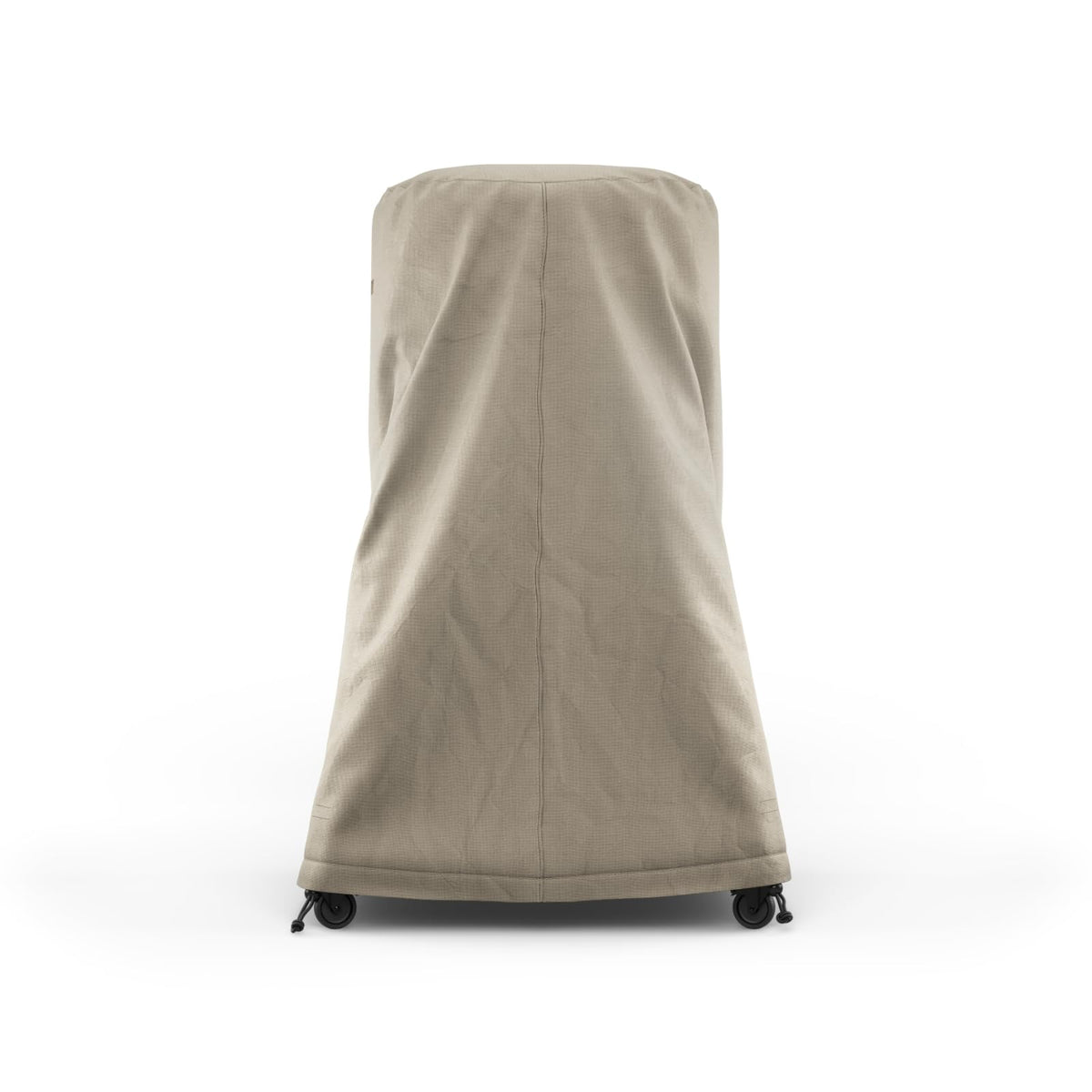 Gozney Arc XL stand cover on oven with tightened straps against wind and snow