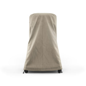 Gozney Arc XL stand cover on oven with tightened straps against wind and snow