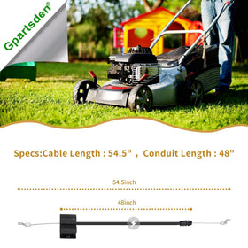 Gpartsden throttle cable for Husqvarna LC221R ensures smooth throttle operation