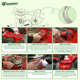 Gpartsden belt close-up with 5/8-inch width and rugged construction