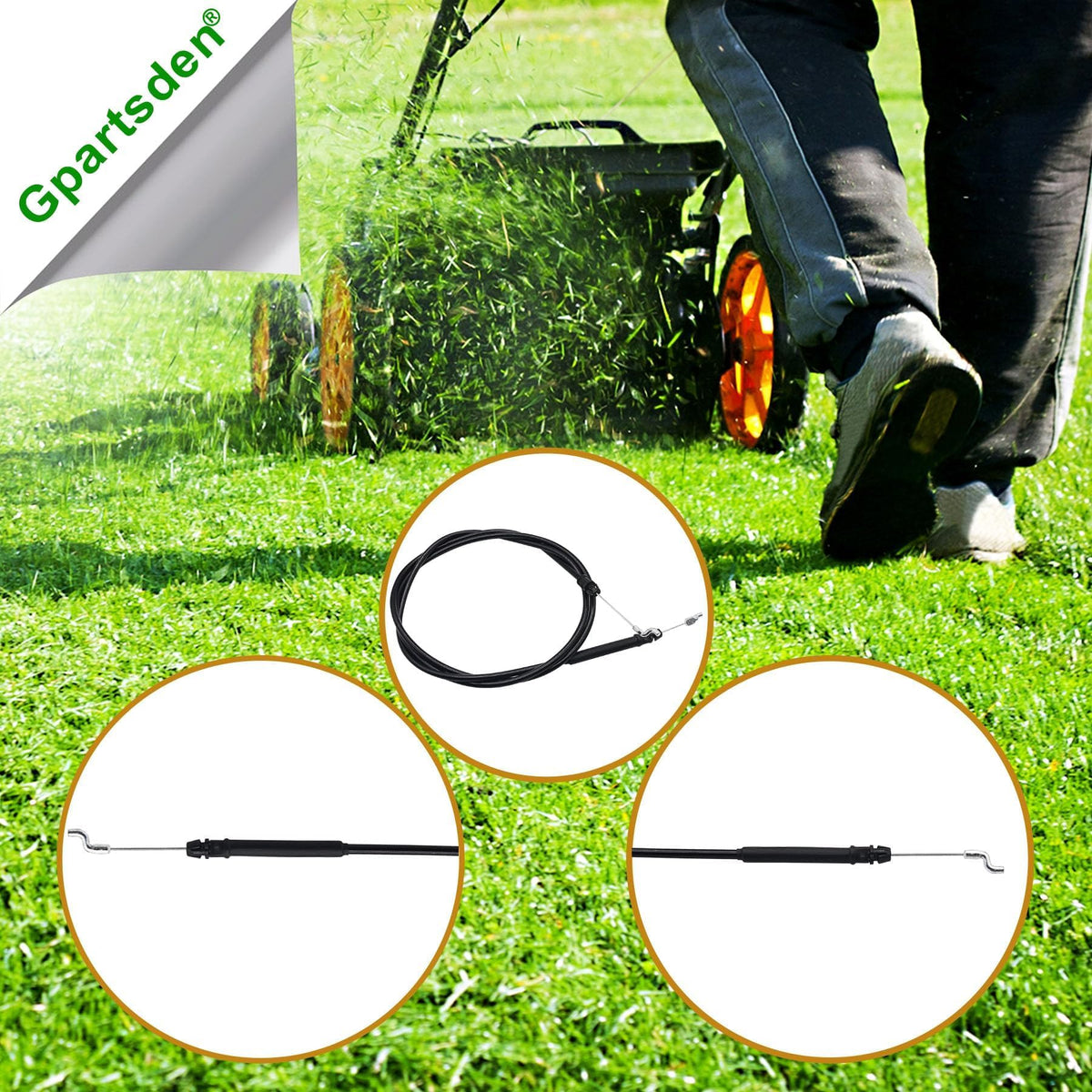 Gpartsden corrosion-resistant plating on cable components for longevity.