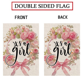 GPGHE Burlap vertical double-sided flag adds rustic charm to entrances.