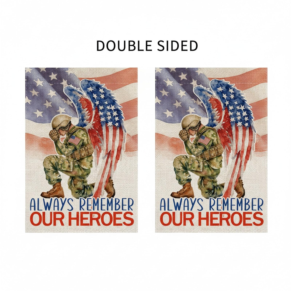 GPGHE double-sided flag prints boldly on both sides for versatile indoor or outdoor use.