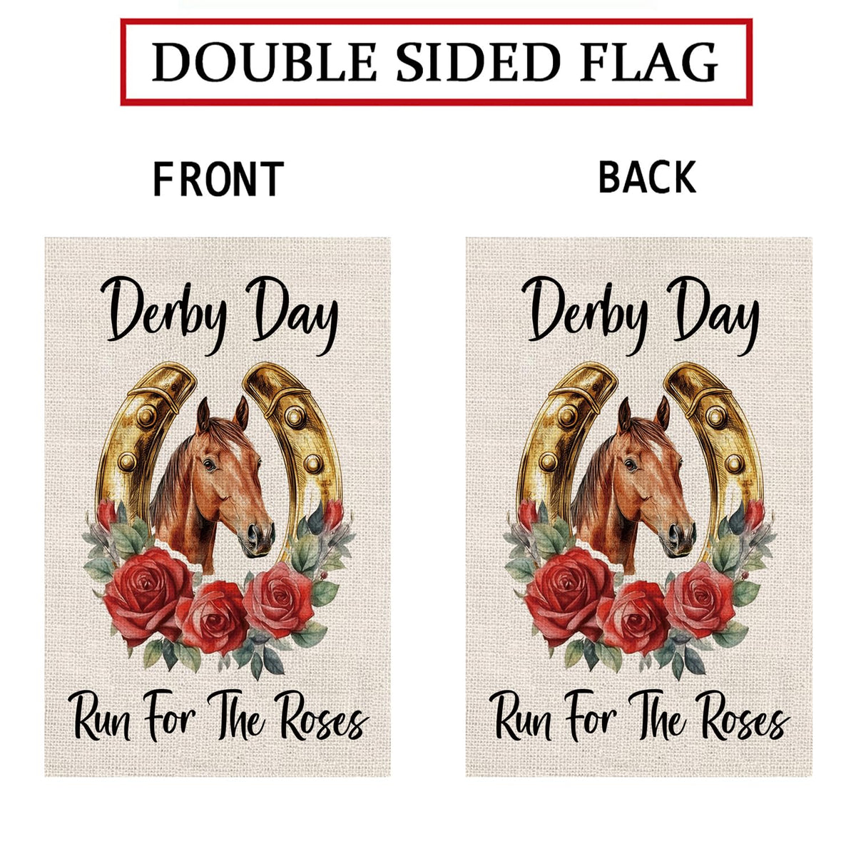 GPGHE double-sided garden flag prints vividly from both sides.