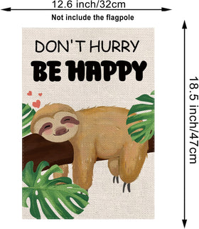 GPGHE double-sided sloth flag shows vibrant art from every angle.
