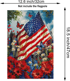 GPGHE double-sided US flag design is easily visible from both sides