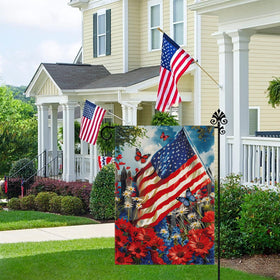 GPGHE garden flag with double stitching delivers lasting outdoor durability